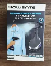Rowenta DR-82X CEL Hand Held Fabric Steamer, 1875-Watts Blue/Black, NIP