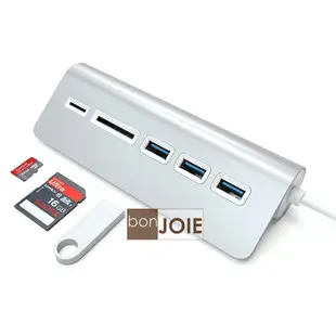 ::bonJOIE:: 美國進口 Satechi Aluminum USB 3.0 Hub & Card Reader 鋁合金材質 集線器 (含 SD / Micro SD 讀卡器)(全新盒裝) 讀卡