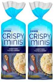 Quaker Rice Cakes Everything Bagel Flavor 156g Each 2 Count