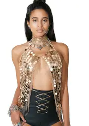 Golden Gyal Chainmail Top