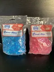 Lot 2 NARCO 144 Flower Lites Blue & Pink Bulb Replacements Christmas Tree Lights
