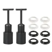 2set E14 Socket Ring Removal Tool T Type with Lamp Shade Socket Rings Black