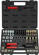 49PCS Thread Chaser Set UNC UNF Metric Thread Restorer Tool Rethreading Kit