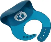 Totority Silicone Baby Feeding Bib Blue Adjustable Toddler Silicone Bibs Comfortable and Protective for Infants Random Style
