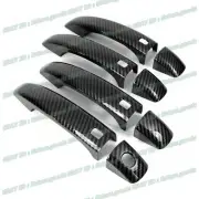 For 2015-2018 Audi Q3 SUV Carbon Fiber Side Smart Lock Door Handle Covers Trims