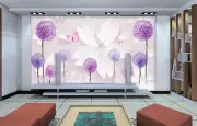 3D Butterfly Bubble ZHUA2484 Wallpaper Wall Murals Removable Self-adhesive Zoe