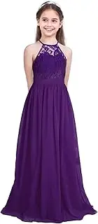 [Riismen] Flower Girls Chiffon Lace Wedding Bridesmaid Party Maxi Dress Evening Party Long Dress Ball Gowns