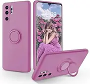 [SouliGo] Huawei P30 Pro Case, Huawei P30 Pro Mobile Phone Case Silicone Gel Slim Case Cover with 360 Degree Ring Holder Stand Stable ScratchResistant Case for Huawei P30 ProHuawei P30 Pro New
