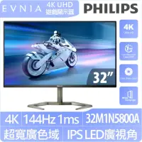 在飛比找momo購物網優惠-【Philips 飛利浦】32M1N5800A HDR400