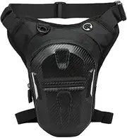 Motorcycle Hip Bag - Flashlight Carry Pouch, Thigh Strap Pack | Waterproof Adjustable Motorbike Leg Bag with Secure Strap, Biker Gear for Smartphone, Wallet, Cards, Flashlight, Water Bottle