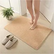 Non Slip Bath Mat Bathroom Mats Coral Velvet Non-Slip Carpet Entrance Doormat Foot Rug Pad Floor Mats Toilet Carpet Bathroom Mat Non Slip Mat (Color : 1pcs-Light tan, Size : 60x90cm)