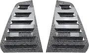 Car Rear Louver Trim Compatible for VW Golf MK7 MK7.5 2013-2019 Windshield Window Frames Shutter Cover Side Air Vents Scoop Panels(Carbon Look)