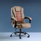 Massage Office Chair PU Leather Espresso Ergonomic Comfort Adjustable Seat 2P-EP