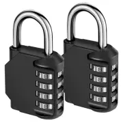 4 Digit Combination Lock, Set Your Own Combination Padlock, Waterproof Gate L...