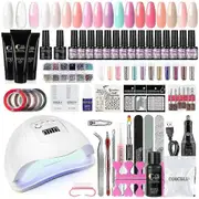 Aiducho Uv Nail Polish + Gel Starter Set With 80w Uv-led LampXD2458-916
