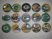 Green Bay Packers G flat back buttons or pin badge cabochons embellish magnets