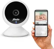 Alecto Smartbaby5 Baby Monitor with Camera - WLAN Baby Monitor with Camera - Intercom Function - Infrared Night Vision - Motion Sensor - App Control - HD Resolution - White