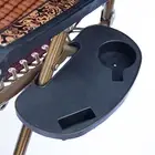 For Beach Garden Reclining Sun Lounger/ Camping Clip On Side Table Chair Tray