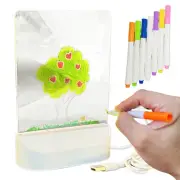 Acrylic Dry Erase Board With Light 5 X6.7 Inches LED Drawing Board realistic