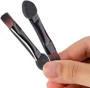 HLLMX 20 PCS Double Sided Eye Shadow Sponge Applicator Sponge Makeup Brushes Sponge Travel Eyeshadow Applicator Makeup Tool (Black)