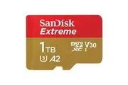 SanDisk Extreme 1TB microSDXC Memory Card Class 10 - U3 - V30 - A2 - Read up to