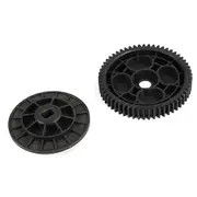 Spur Gear 57 Tooth Parts Replacement Main Gear & Buffer frame fit for 1/5 ROVAN KM BAJA 5B RC Car Parts-85033 black