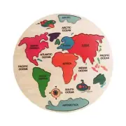 Wooden Jigsaw Puzzles Geography Puzzle Interactive Coordination Wooden 7