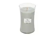 WoodWick 609g Scented Home Fragrance Soy Wax Candle Lavender & Cedar Large Grey