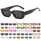 Rectangle Sunglasses Retro Driving Glasses Vintage Fashion Narrow Square Eyewear