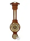 71cm Walnut Traditional Weather Station With Barometer Thermometer & Hygrometer