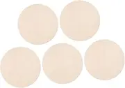 DECOMELODY 5pcs Unfinished Slices for Crafts Natural Wood Pieces for DIY Decor Smooth Surface for Easy Painting and Personalization for Rustic Home Decor