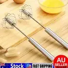Semi-Automatic Egg Whisk Hand Push Egg Beater Stainless Steel Blender Mixer⊙