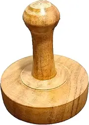 Wooden Potato Masher and Bean Crusher - Smooth Ricer for Roti, Chapati, Bhakri or Khakara on Tava