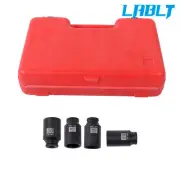 LABLT 1/2'' Drive 12 POINT 5pcs Deep Spindle Axle Nut Socket Set 30 32 34 36mm
