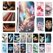 Flower Butterfly Bear Wallet Cover Case For Nokia 5.4 3.4 1.3 3.3 4.2 6.2 7.2