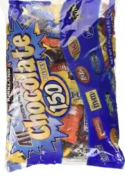 5+ LBS BIG CHOCOLATE Candy bag 150 bars Hershey's Nestle Reeses M&M's Kit Kat