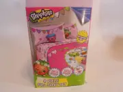 SHOPKINS 4 PIECE FULL SIZE SHEET SET w/ 1 flat sheet 1 fitted 2 pillow cases