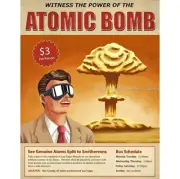 Atomic Nuclear Bomb Blast Testing Las Vegas Photo Print Tourism Ad 50s Tour 416C