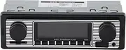 Audio Systems, Classic Bluetooth UAB Car Stereo Hands Free Calling Built in Microphone MP3 Single Din LCD Digital Media AM Radio Receiver Dual Knob Multimedia Player FM Transmitter Remote Control
