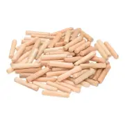 1/4 Wooden Dowel Pins, 144 Pcs M6x30mm Wood Dowel Pins Hardwood Pegs