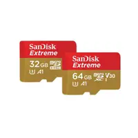 在飛比找蝦皮商城優惠-SanDisk Extreme microSD 32G 64