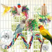 Parrot Bird Parakeet Chewing Hanging Toy Bird Shredded Paper Bird Cage Accessori