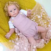 RUNGQIANY Simulation Reborn Baby Girl 24 Inch 60 cm Cotton Body Soft Silicone Reborn Baby Girl Large Handmade Reborn Toddler Dolls Boys Girls Toy Gifts (Reborn Baby 60 cm)