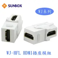 在飛比找PChome24h購物優惠-SUNBOX WJ系列 HDMI 插座模組 (WJ-HFL)