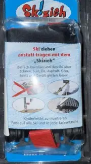 Skizieh - Transport Aid for Alpine Skis Made in Germany New Open Box