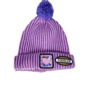 John Deere Kids Toddler Knit Beanie Hat Purple With Duck Logo New Tags OSFM