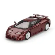 Mini GT 1:64 Diecast Model Car Bugatti EB110 GT Dark Red Metallic
