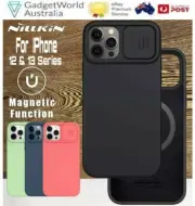 For Apple iPhone 13 Pro Max 12 Magsafe NILLKIN Camshield Magnetic Silicone Case