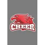 HEBRON HAWKS CHEER: HEBRON INDIANA HAWKS CHEERLEADER WIDE RULED COMPOSITION NOTEBOOK LINED JOURNAL NOTEBOOK FOR CHEERLEADER GIFT, CHEERLEA