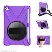 MCC Heavy Duty Hand Strap iPad Mini 5 Apple Shockproof Tough Case Cover [Purple]